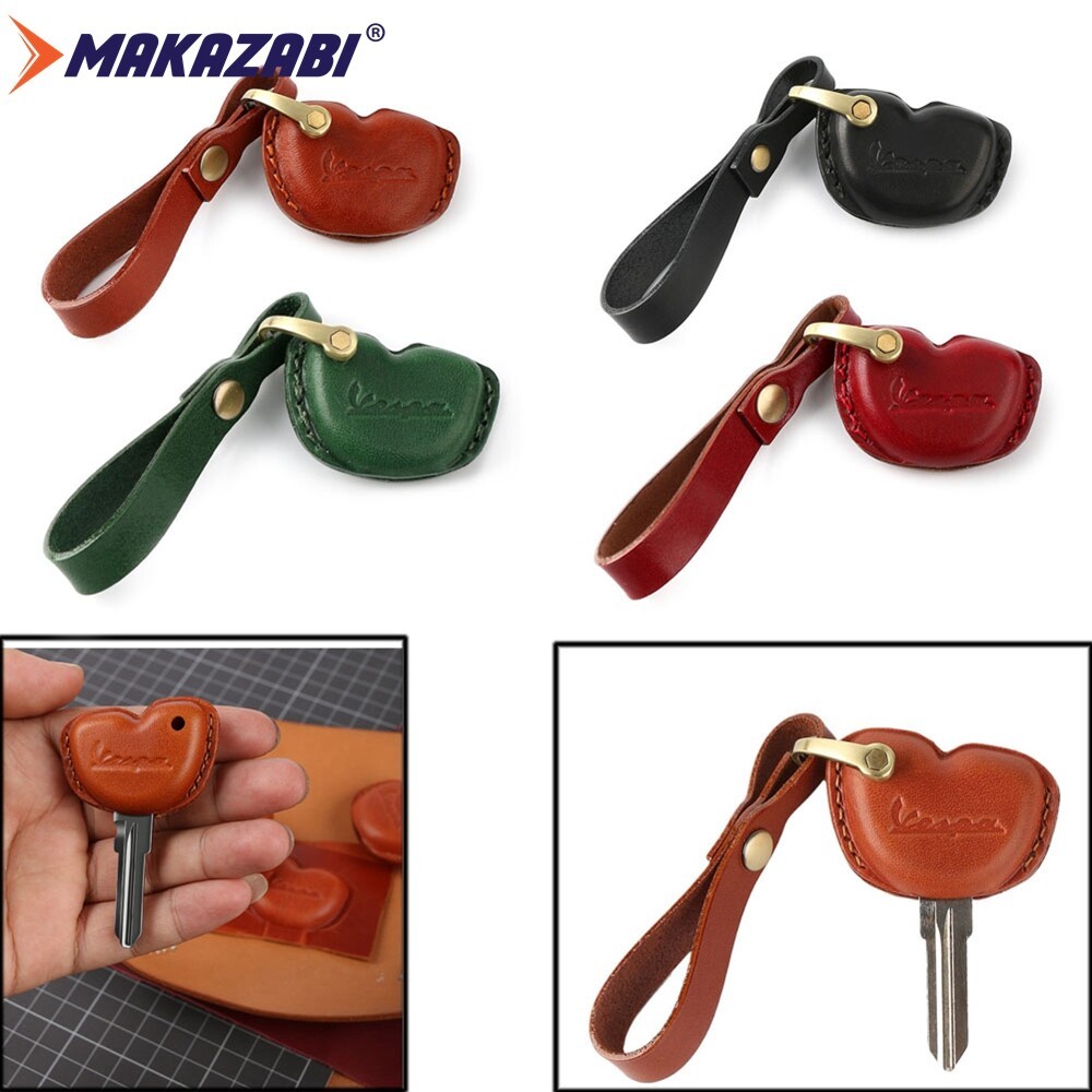 สําหรับ Vespa ทุกรุ่น GTS LX LXV Sprint Primavera 50 125 250 300 GTS 300ie S 50 Sprint 50 รถจักรยานยนต์ Key Case Shell ฝาครอบหนัง