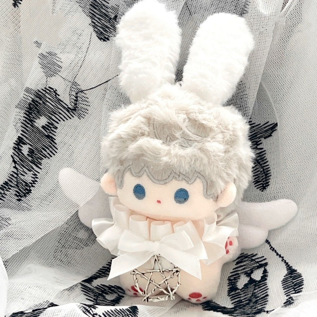 ผ้าคลุมตุ๊กตาผ้าฝ้าย 10 ซม. ชุดเปลี่ยนสำหรับตุ๊กตา "เทวดาและปีศาจ" [ไม่มีตุ๊กตา]