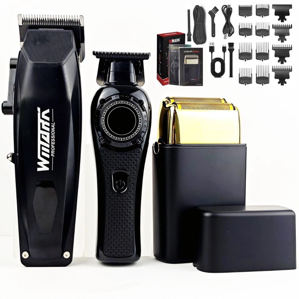 WMARK NG-125 6105 808 ไฟฟ้าGradient Professional Hair Clipper Trimmerน้ํามันหัวร้านทําผมตัดผม