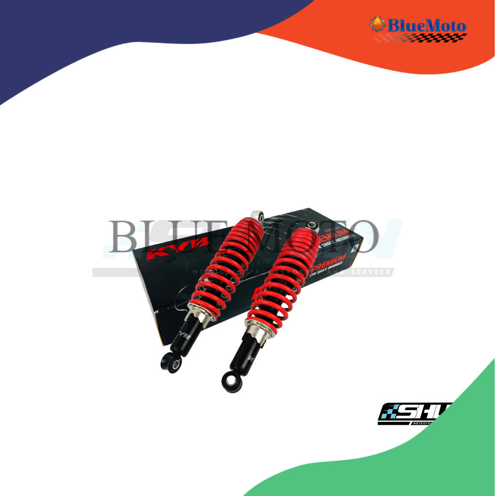 โช้คหลัง  KYB  HEAVY DUTY  รุ่น WAVE (H 330mm.) - RED