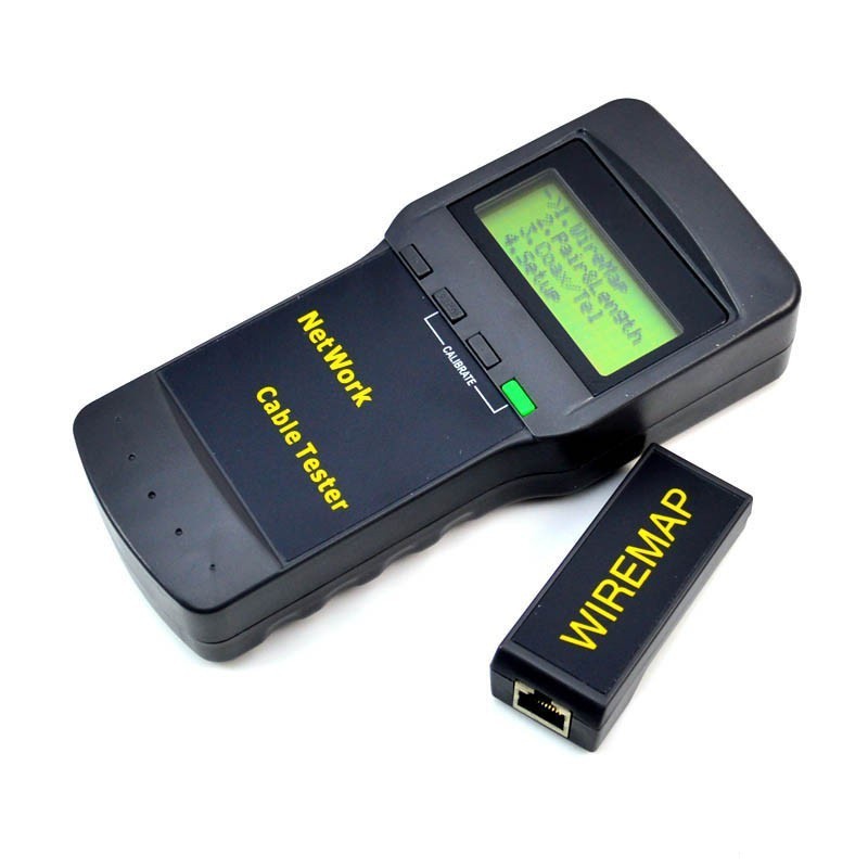 SC8108 แบบพกพา LCD เครือข่ายข้อมูลพีซีดิจิตอลโทรศัพท์ LAN ความยาวเครื่องทดสอบสายเคเบิลมัลติฟังก์ชั่น