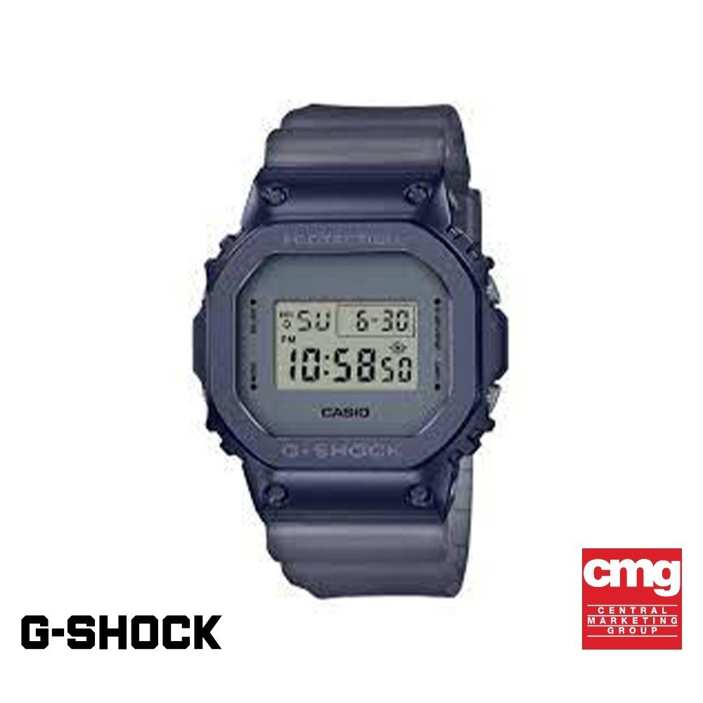 CASIO นาฬิกาข้อมือผู้ชาย G-SHOCK MID-TIER รุ่น GM-5600MF-2DR วัสดุเรซิ่น สีน้ำเงิน