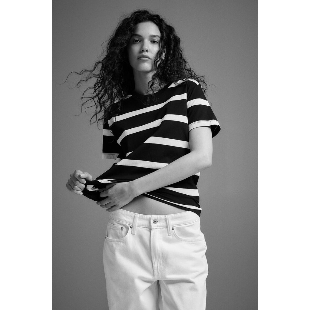 H&M Woman Cotton T-shirt 0963662_1