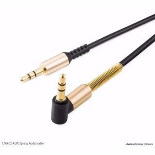 ส่งไว ประกัน1ปีเต็ม! สายเสียง สายสปริง AUX audio หัวต่อตัว L 2 ขีด 3.5 mm stereo สปริง หัวL