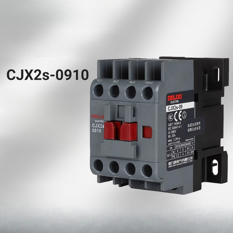 Delixi คอนแทค AC CJX2S-0910 9A 220V 380V เฟสเดียวสามเฟส CJX2-0901