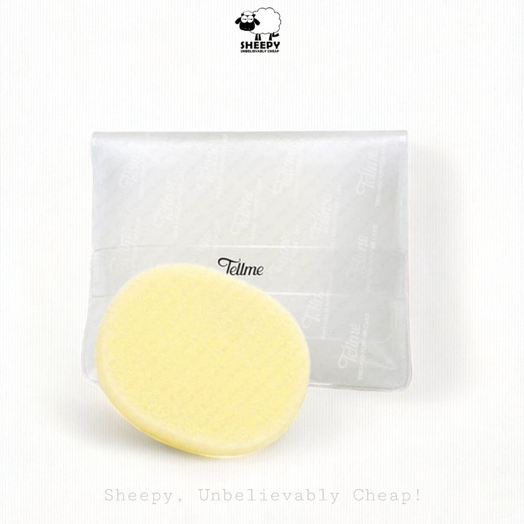 Tellme เท็ลมี สปองค์ อี (ฟองน้ำทรงกลม) พัฟ ฟองน้ำ Rounded Puff sponge