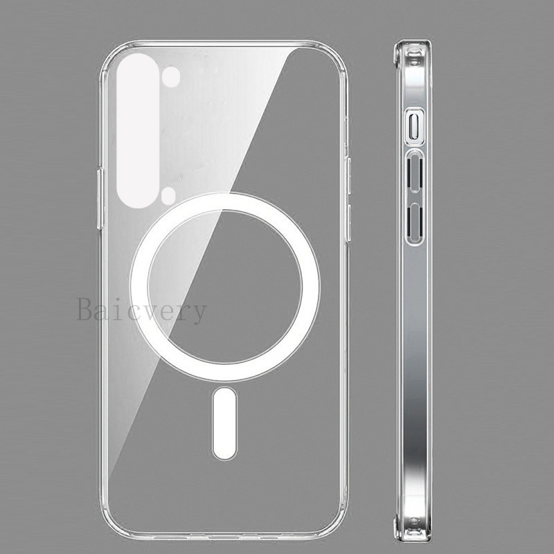 Sharp AQUOS R5G เคสใส เคสโทรศัพท์ รองรับที่ชาร์จไร้สาย แบบแม่เหล็ก พร้อมที่จับ