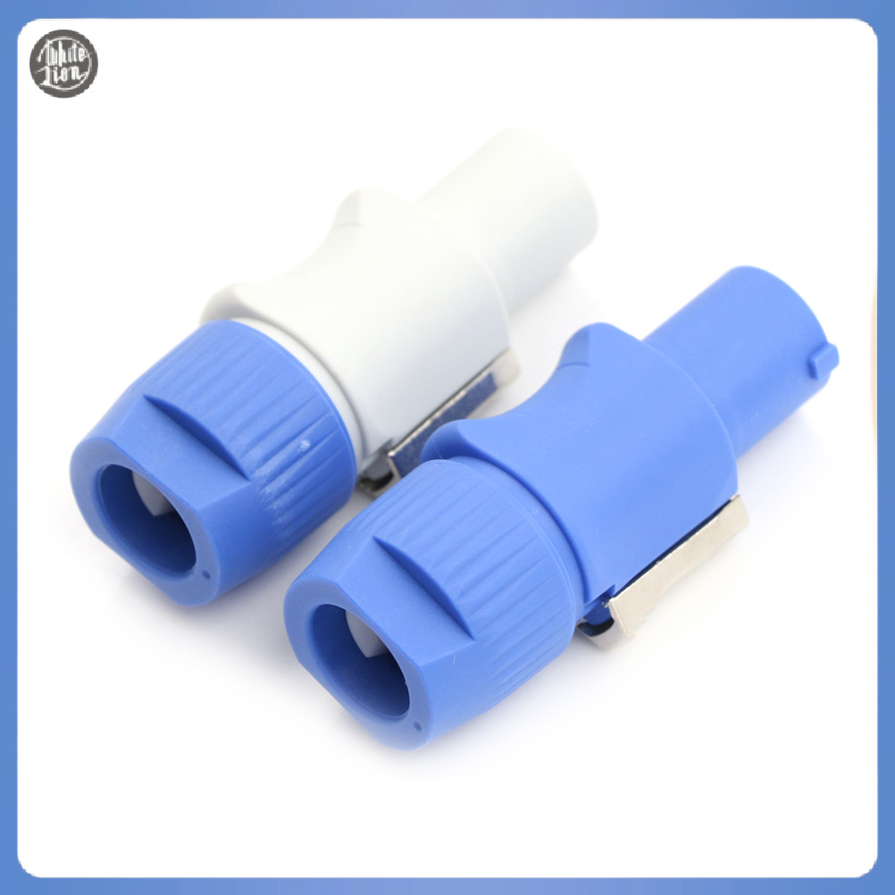 Wl| ใหม่ สายเคเบิ้ลเชื่อมต่อ สีขาว สีฟ้า NAC3FCA PowerCon 20A AC