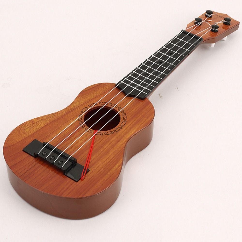 SWIFTSAVER จําลอง Ukulele ของเล่น,ปรับ String Knob คลาสสิก Ukulele เครื่องดนตรีของเล่น,โรงเรียนเล่นเกม Yukrili ของเล่น Playable ทนทานกีตาร์ขนาดเล็กของเล่นเกมกลางแจ้ง - รูปที่ 5