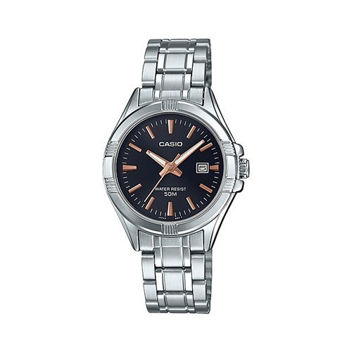 นาฬิกสายหวาน Casio นาฬิกาข้อมือผู้หญิง สีเงิน สายสแตนเลส รุ่น LTP-1308D,LTP-1308D-1A2,LTP-1308D-2A