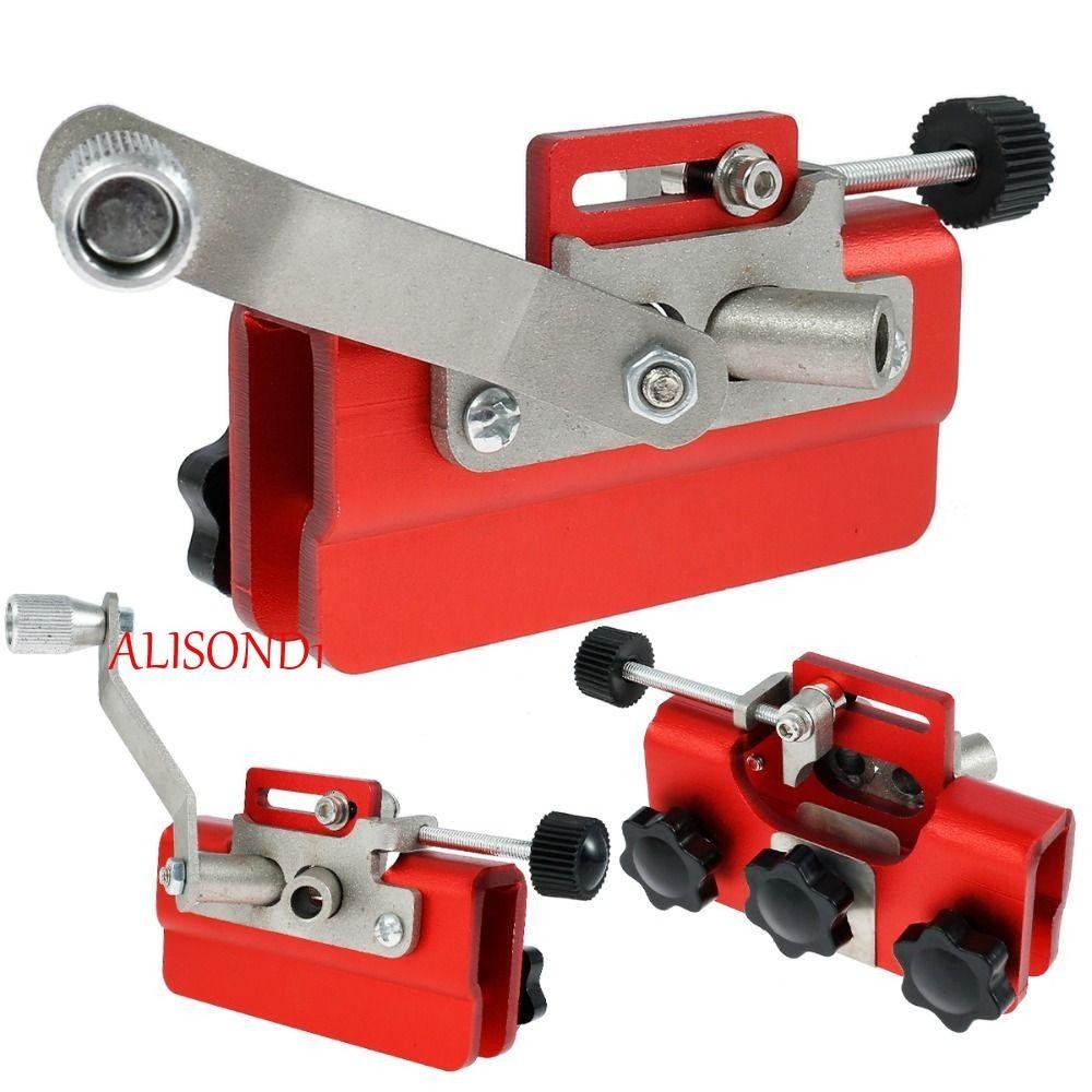Alisond1 เครื่องลับคมเลื่อยยนต์ เครื่องมือเจียร แบบพกพา เครื่องมืองานไม้ พร้อมหัวลับคม สําหรับเลื่อยยนต์ ชุดลับเลื่อยโซ่