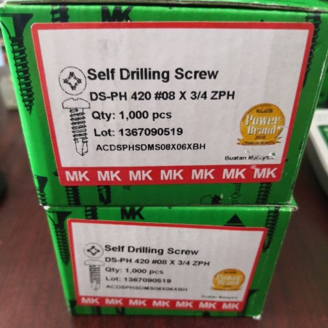 สกรูเจาะตัวเอง MK DS-PH 420 08 X 3/4 ZPH