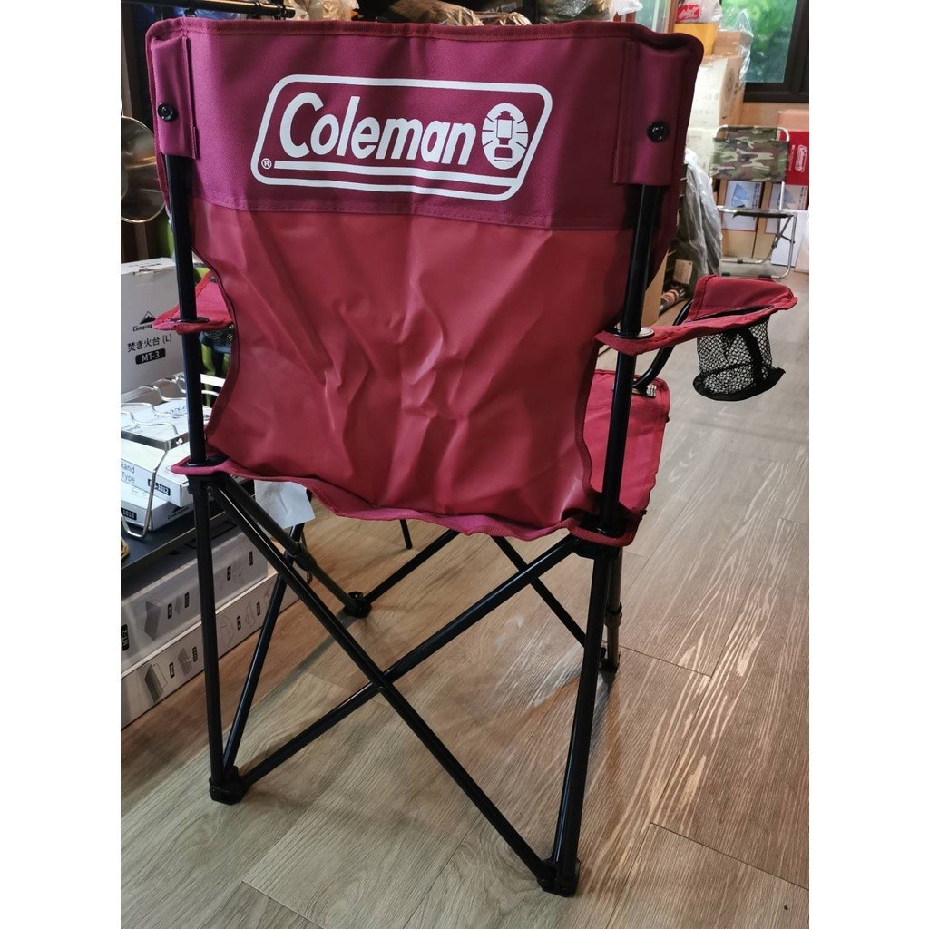 เก้าอี้สนาม Coleman JP Arm Chair เก้าอี้ ใหญ่ พกพา มีที่วางแขน ที่วางแก้ว ถุงเก็บ by Jeep Camping