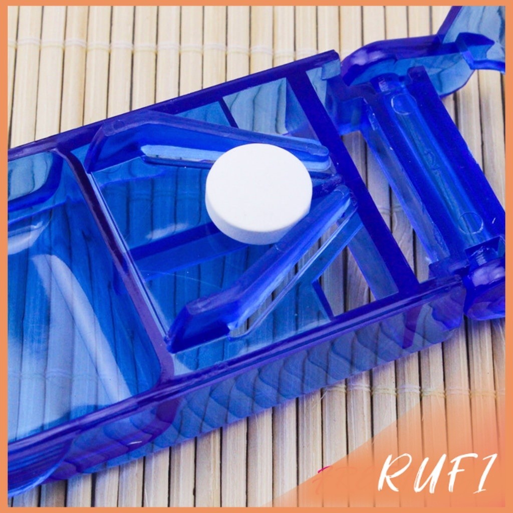 RUFI กล่องตัดยา รุ่นใหม่ ใบมีดคม ที่แบ่งเม็ดยา ที่ตัดเม็ดยา ที่ตัดยา ที่แบ่งยา ตลับใส่ยา pill cutter ราคา ถูกที่สุด ดีลบีเคเค แกลเลอรีภาพที่ 7