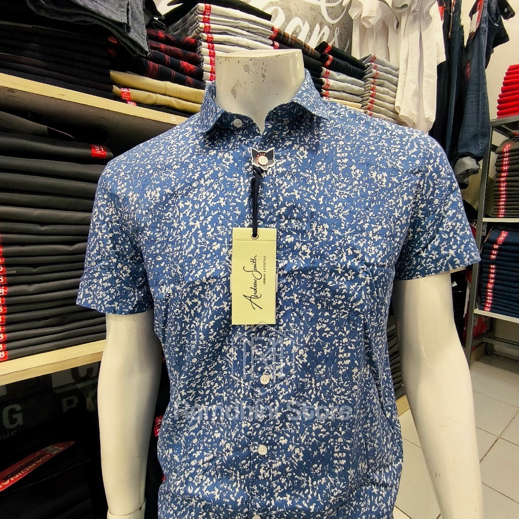 เสื้อเชิ้ตผู้ชาย KEMEJA ANDREW SMITH AAKAJS0299P 02A 0324