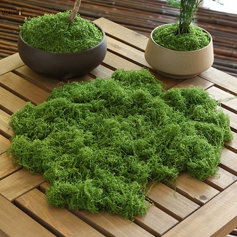 หญ้าปลอม ขนาดเล็ก สีเขียว สําหรับตกแต่งสวน DIY