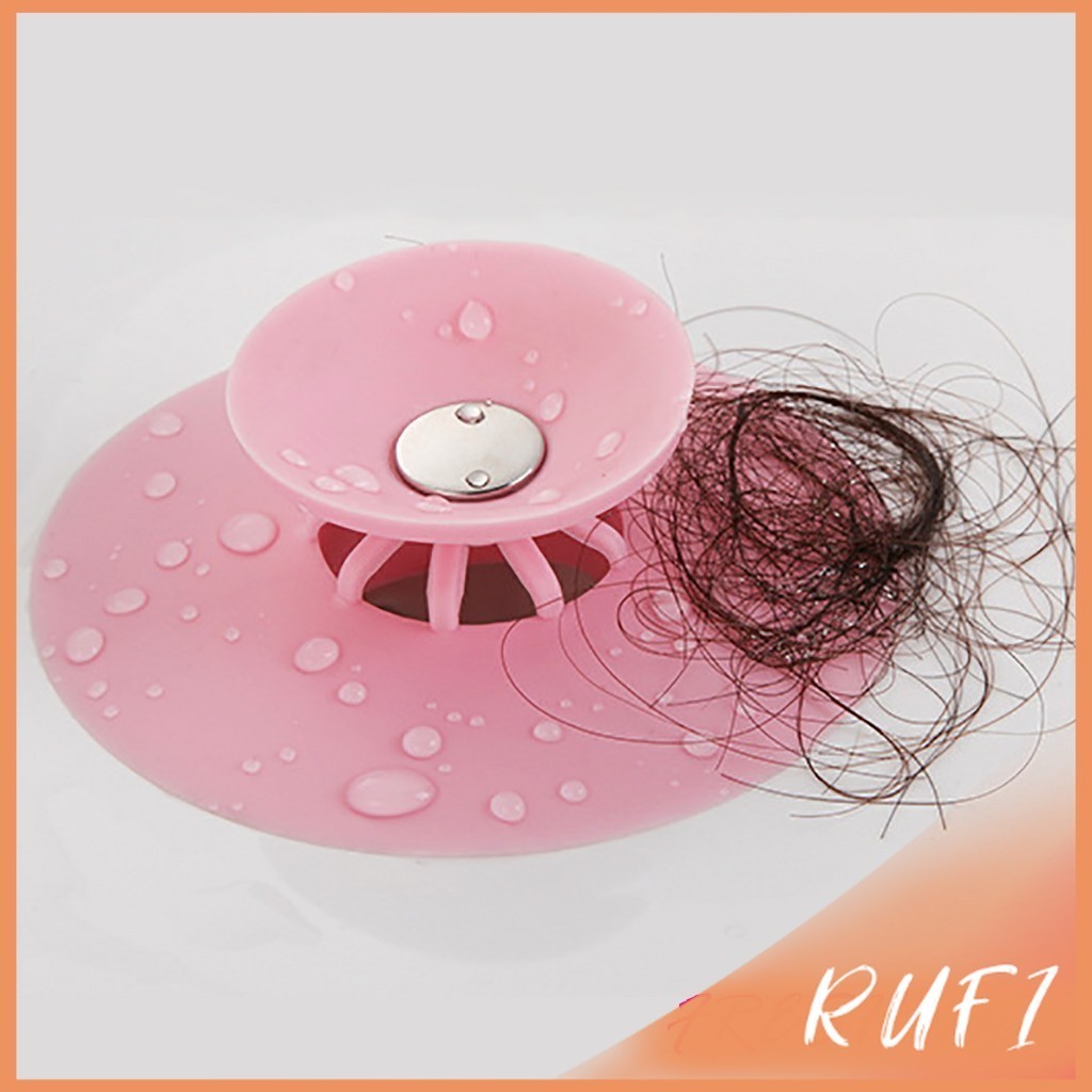 RUFI จุกปิดท่อ ที่ปิดท่อน้ำทิ้ง กรองเส้นผม ป้องกันท่ออุดตัน ฝาปิดท่อดักจับสิ่งสกปรก flex drain store & hair catcher