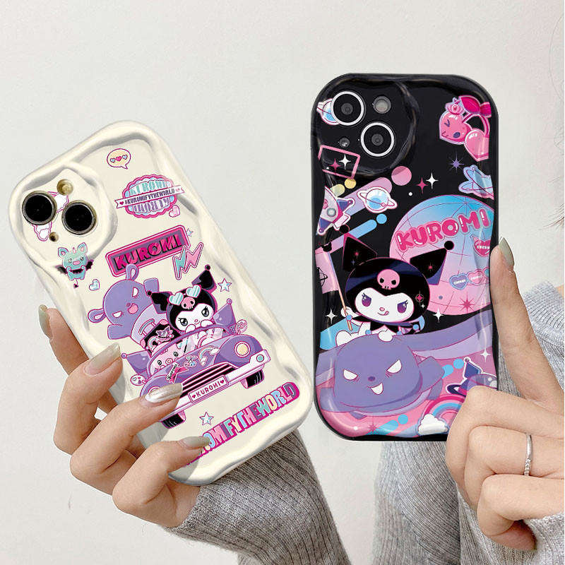 เคสโทรศัพท์มือถือ TPU ลาย Kuromi สําหรับ iPhone 6 Plus 6s Plus 7 Plus 8 Plus XR XS Max 11 Pro Max 12 Pro Max 13 Pro Max 14 Pro Max 15 Plus iPhone 15 Pro Max
