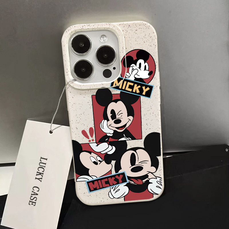เคสโทรศัพท์มือถือ ซิลิโคนนิ่ม กันกระแทก ลายการ์ตูนมิกกี้ ผี ตลก สําหรับ IPhone 11 12 13 14 15 Pro MAX XS MAX 8 7Plus SE2020 X XR