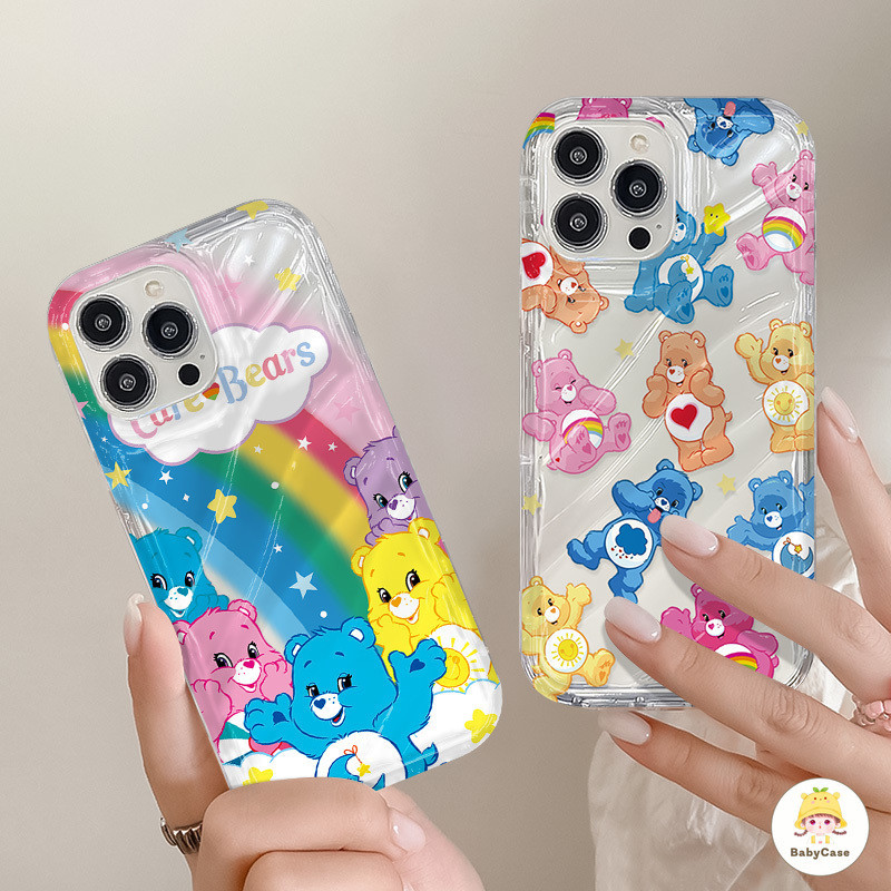 เคสนิ่มใสลายการ์ตูนน่ารักสีสันสดใสสำหรับ iPhone 11 15 13 14 12 Pro Max 7Plus XR X XS Max 14 6s 7 15 6 8 Plus