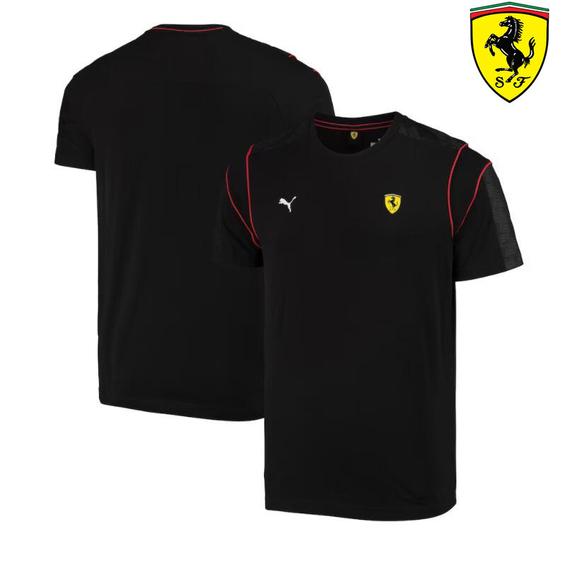 ใหม่ล่าสุด เสื้อกีฬาแขนสั้น ลายทีมแข่งรถ F1 Scuderia Ferrari F1 เหมาะกับฤดูร้อน สําหรับผู้ชาย และผู้หญิง 2024