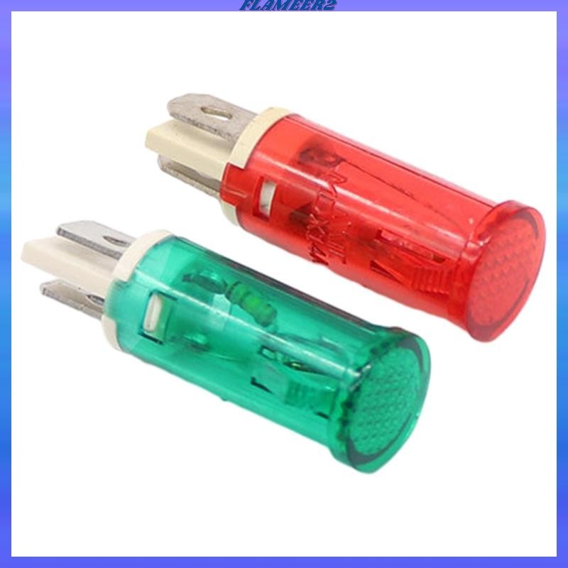 [Flameer2] 220v ไฟแสดงสถานะโคมไฟ Mini, 14A แผงติดตั้ง, ขนาดกะทัดรัดสําหรับเครื่องกําเนิดไฟฟ้าตู้เย็นตู้แช่แข็ง