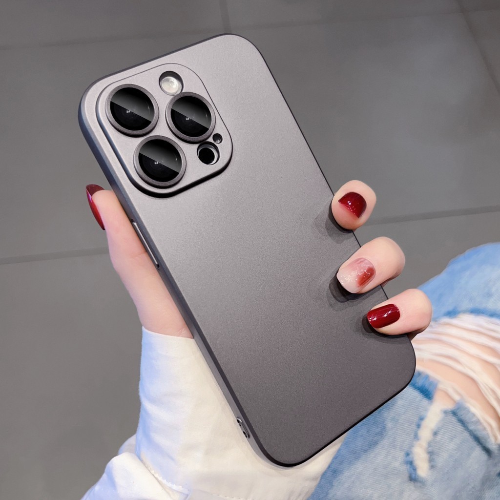 เคสโทรศัพท์มือถือ TPU แบบนิ่ม เนื้อแมตต์ กันกระแทก สําหรับ Iphone 11 12 13 14 15 Pro Max Plus