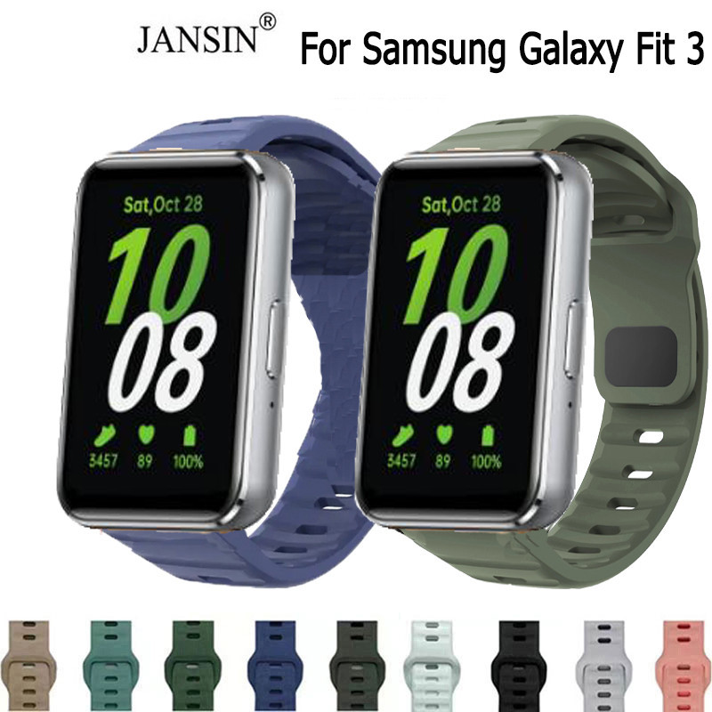 สาย Samsung Galaxy Fit 3 สายนาฬิกา สายนาฬิกา ซิลิโคน สำหรับ samsung galaxy fit3 สมาร์ทวอทช์