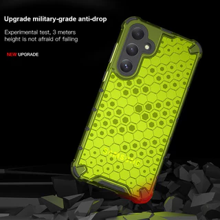Keysion เคสโทรศัพท์มือถือ ซิลิโคน PC ใส กันกระแทก ลายรังผึ้ง สําหรับ Samsung A55 5G A35 A25 A15 A05 Galaxy A05S