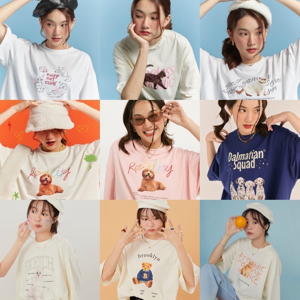 BOOM Shop | Animal Series Tee Oversize Kitten Not Kitchen / Kitten Me Dalmatian