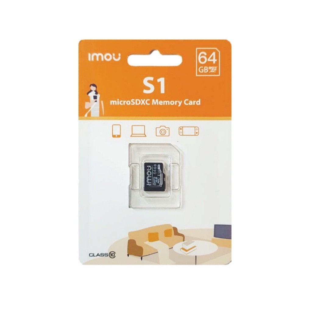 เมมโมรี่การ์ด Imou ST2-64-S1 Memory Micro SD Card เมมโมรี่การ์ด 64 GB By Vnix Group