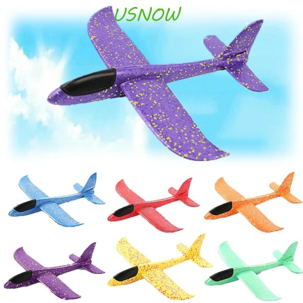Usnow เครื่องร่อนโฟม DIY เครื่องบิน Verisimilitude เครื่องบินเด็ก ของขวัญเด็ก เปิดตัวกลางแจ้ง Avion pp เครื่องบินโฟม เครื่องบินของเล่น เครื่องบินโฟม