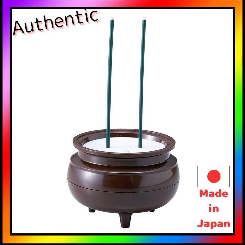 [Direct from Japan]Asahi Denki Kasei Brown, with auto extinguisher, medium 2-stick incense stick, made in Japan, ASE-4211