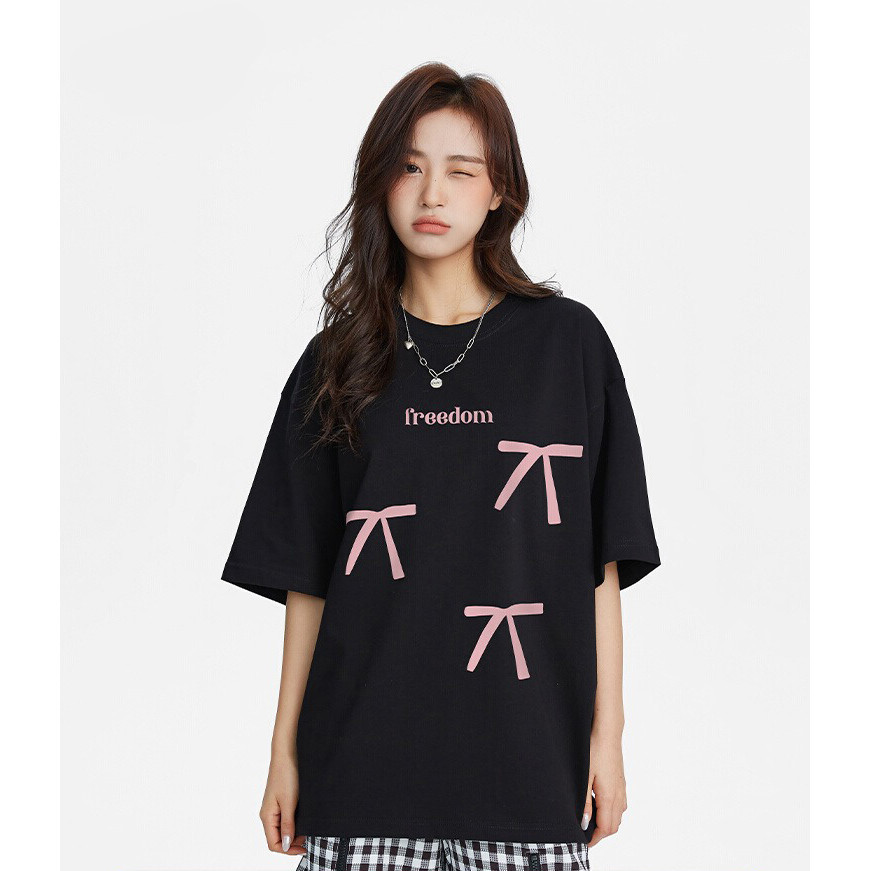 （พร้อมส่งจากกทม มาถึงใน 2วัน）เสื้อยืดยอดฮิตสไตล์ญี่ปุ่นและเกาหลี ลายการ์ตูน ใส่สบาย เสื้อเชิ้ตลำลอง oversize