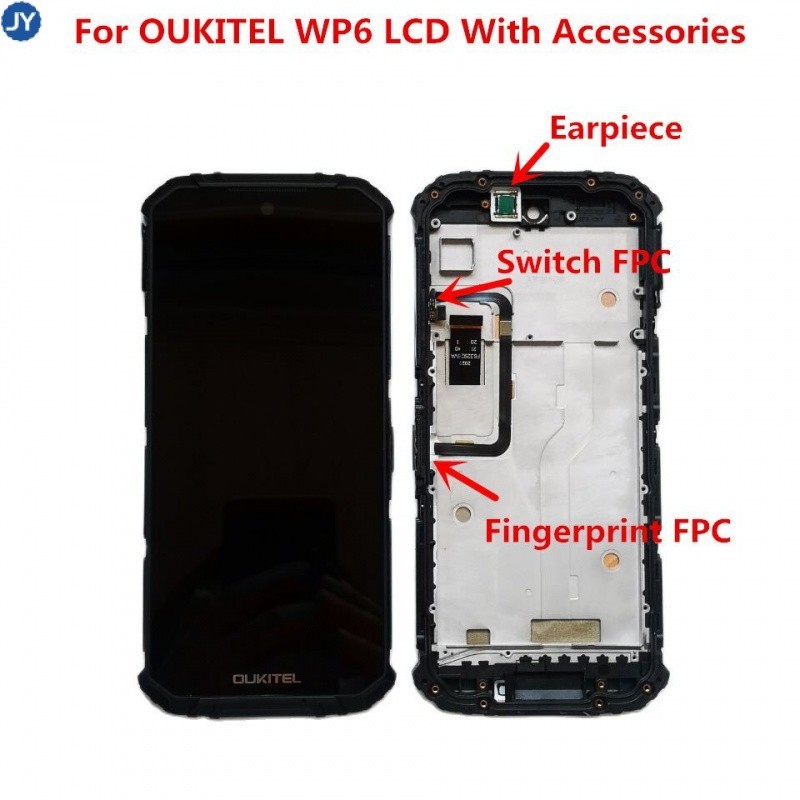 กรอบหน้าจอสัมผัส LCD 2340x1080 6.3 นิ้ว สําหรับสมาร์ทโฟน Oukitel WP6 Android 9.0