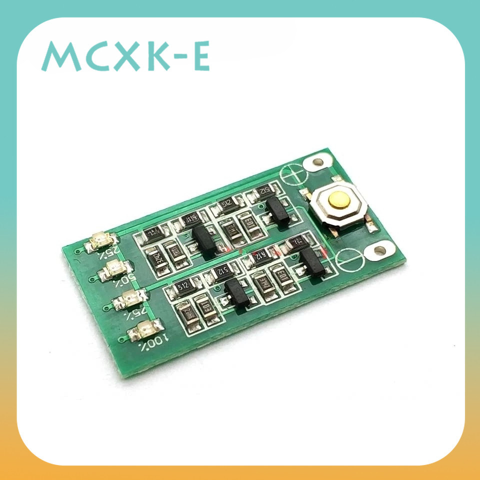 Mcxk-e 3s 11.1V 12V 12.6V โมดูลลิเธียมแสดงสถานะความจุแบตเตอรี่ลิเธียม Lipo Li-Ion 3 Series 9-26V
