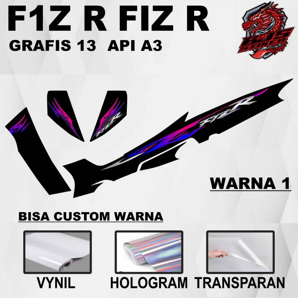 MESIN Yamaha fiz r F1z r FIZ r GRAPHIC 13 - รูปลอกแถบ Yamaha fiz r F1z r FIZ r GRAPHIC 13 (ALREADY C
