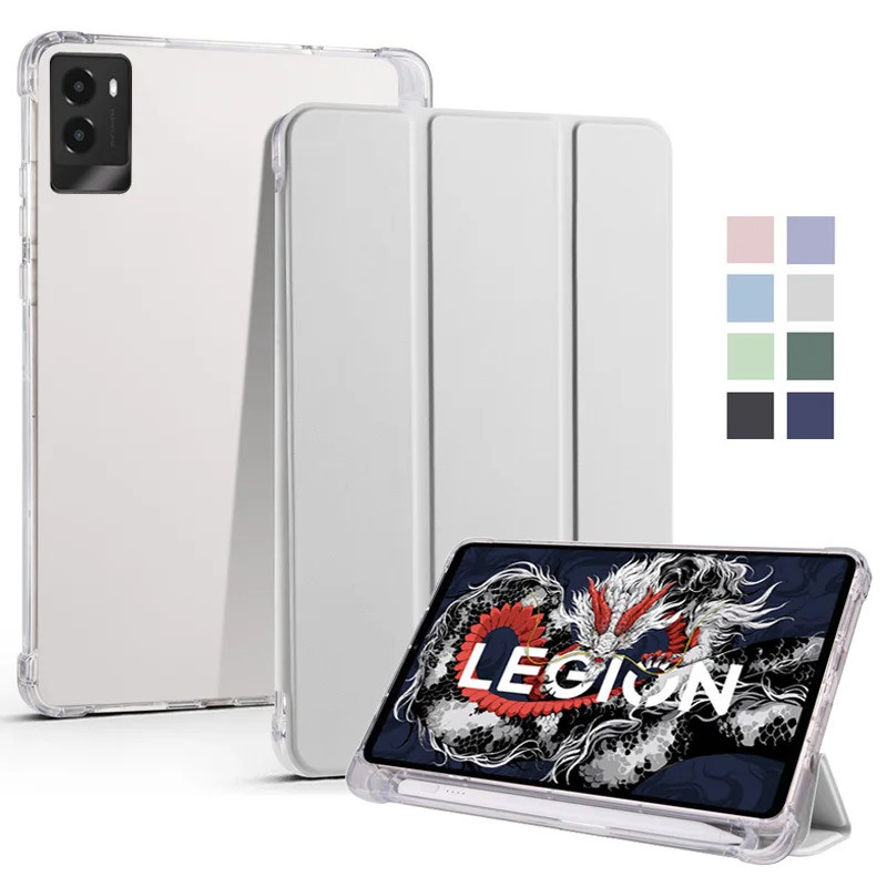 สําหรับ Legion Y700 3rd Gen Legion Tab 8.8 Gen 3 TB321FU กรณีผู้ถือปากกา Trifold นุ่มกลับแท็บเล็ต Co