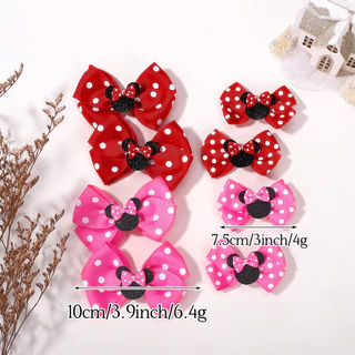 2pcs น่ารัก Jojo Bow Hairclip สําหรับเด็กอุปกรณ์เสริมผมเด็ก Hairpins การ์ตูนที่ละเอียดอ่อนสาว Barrette Party ผมสวยเครื่องประดับ