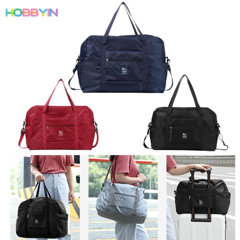 HOBBYIN กระเป๋าเดินทาง น้ําหนักเบา พับได้ จุของได้เยอะ สําหรับใส่เสื้อผ้า ฟิตเนส เดินทาง