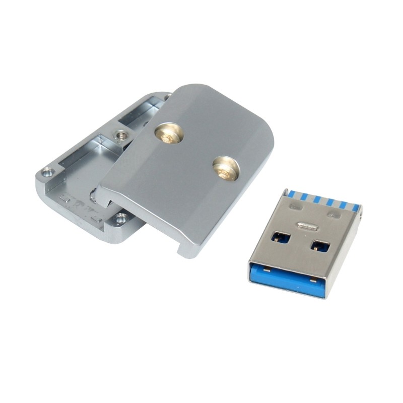 Doublebuy ความเร็วสูง USB3 0 DIY ปลั๊กชาย USB3 0 ส่วนประกอบ DIY เส้นผ่านศูนย์กลาง 6 มม. สําหรับการสร