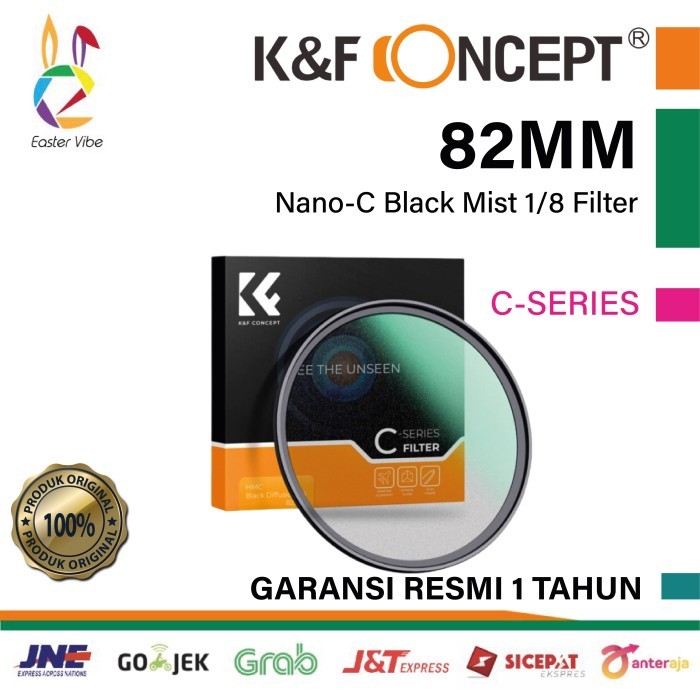 KNF Concept ฟิลเตอร์เลนส์ 82 มม. Nano-C Black Mist 1/8 Filter K&F Concept Black Diffusion