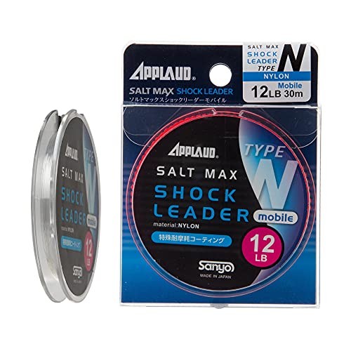 Sanyo Nylon Shock Leader Approde Saltmax Shock Leader Mobile Type N Nylon 30m 12lb Clear