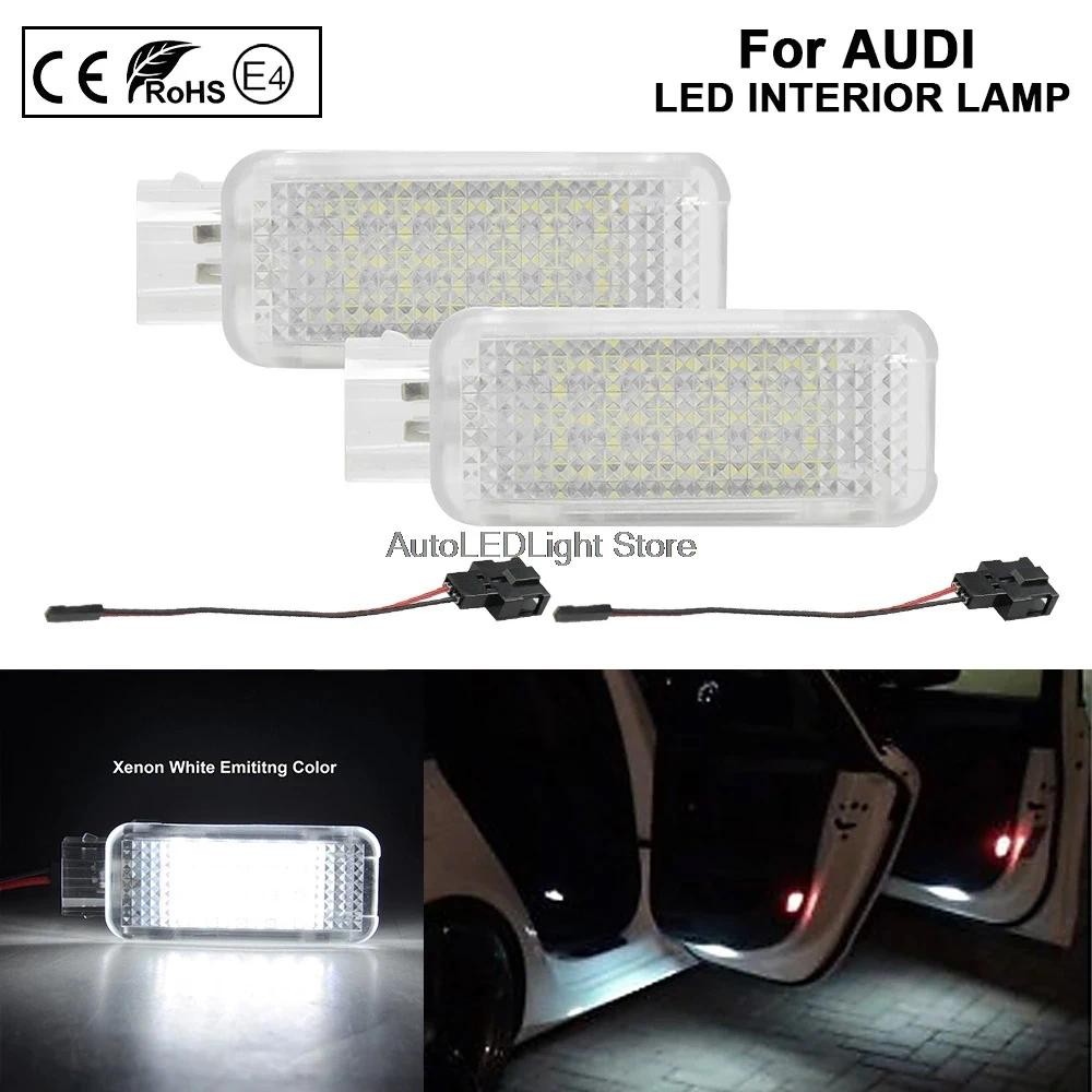 คู่ LED Courtesy โคมไฟกระเป๋าเดินทางสําหรับ Audi A2 A3 A4 A5 A6 A7 A8 RS4 RS6 R8 TT Porsche 987 993 