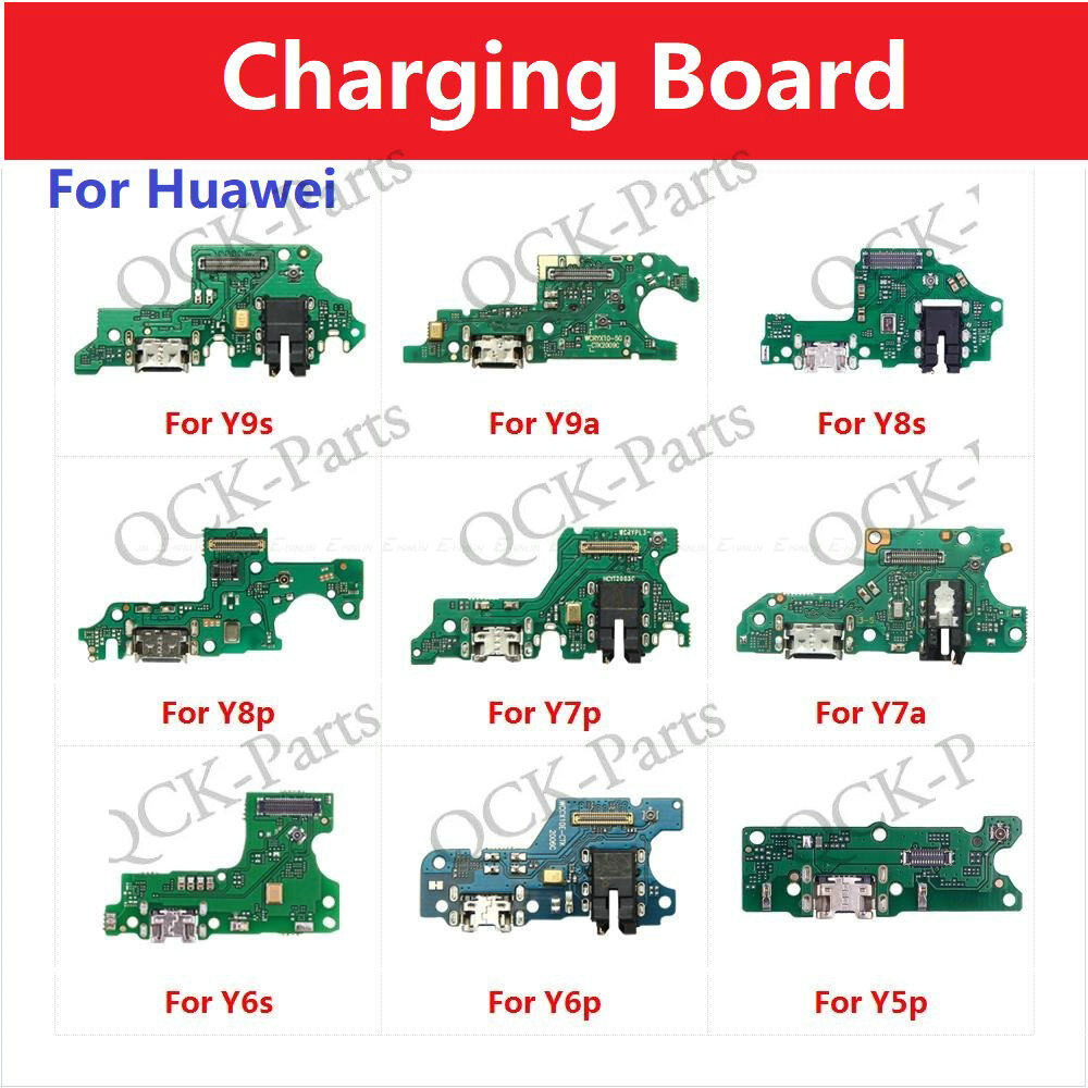 สําหรับ HuaWei Y9a Y7a Y9s Y8s Y6s Y8p Y7p Y6p Y5p Power Charger Dock USB ชาร์จพอร์ตปลั๊กบอร์ดพร้อมไมโครโฟนสาย Flex