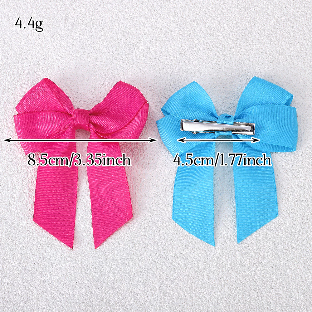 1pc 3.6 สีทึบ Bowknot กิ๊บติดผมสําหรับสาวคลาสสิก Bows Hairpins Barrettes Headwear เด็กอุปกรณ์เสริมผม thumbnail 4