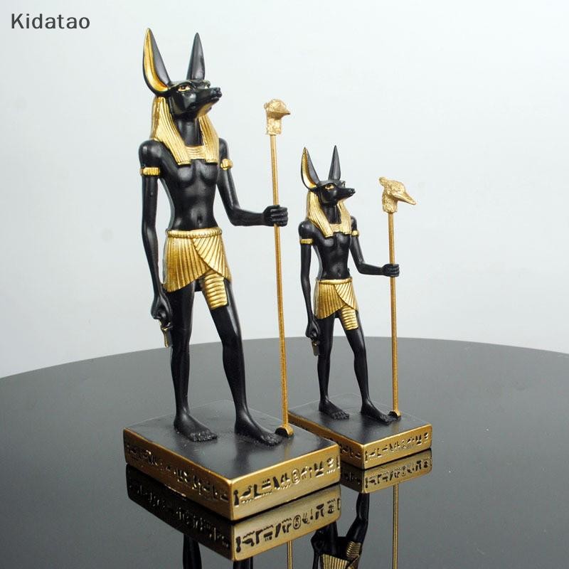 Kidatao อียิปต์ Anubis งานฝีมือเรซินสุนัขพระเจ้า Retro ตกแต่งภายในการท่องเที่ยวของที่ระลึกหรูหราเครื่องประดับใหม่