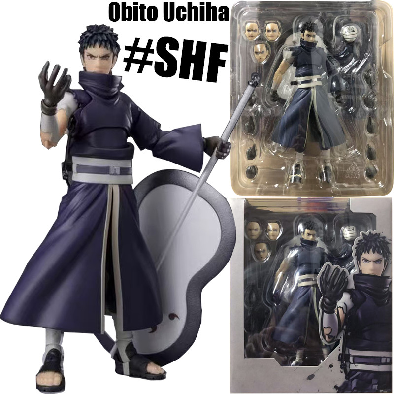 Uchiha Obito Action Figure NARUTO SHF Kakashi Namikaze Minato Gaara Action Figure Articulado รุ่น