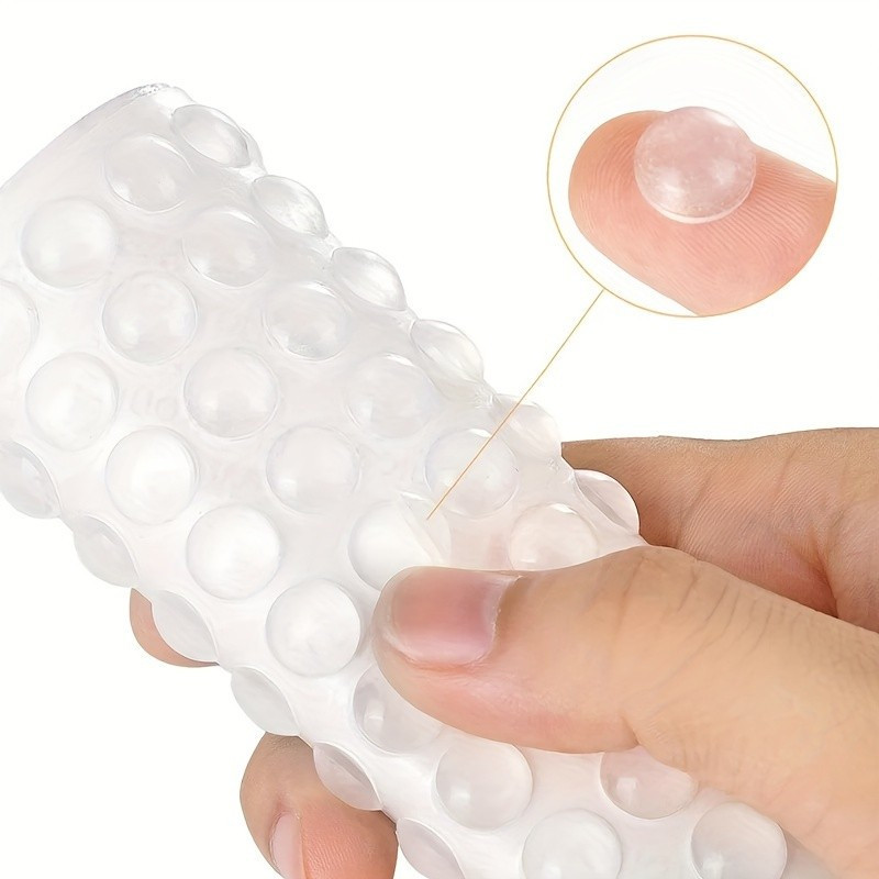 64/100 ชิ้น สติกเกอร์ซิลิโคนป้องกันการชนกัน ติดเอง ลดเสียงรบกวน เม็ดยาง ประตูตู้เสื้อผ้า ตู้กันลื่น ป้องกันการชนกัน - รูปที่ 2