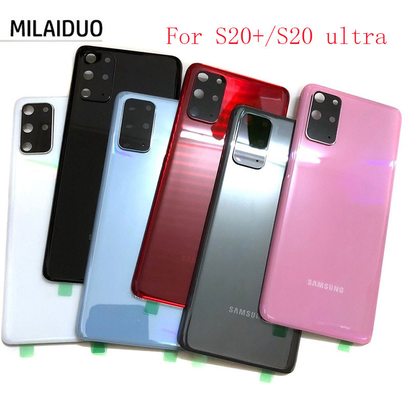 สําหรับ Samsung Galaxy S20 Ultra S20U G988/S20 G980/S20 Plus S20 + G985 แบตเตอรี ่ ฝาครอบด ้ านหลังฝ